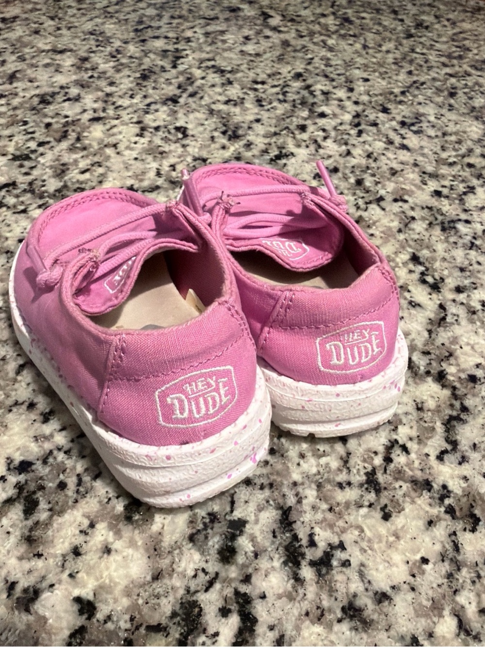 Kids Hey Dude Wendy Toddler Slub Canvas Shoes Violet Size K5 - Picture 2 of 4